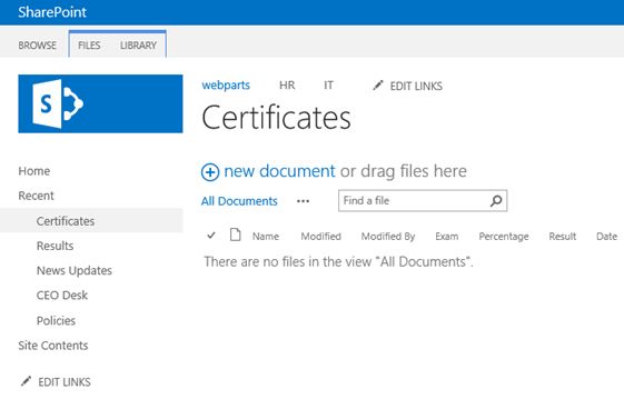 certificate library for mapping